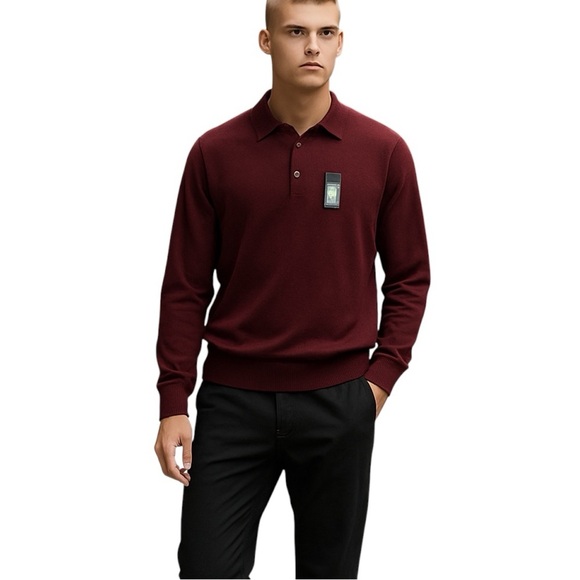 NWT MERINO WOOL  collar SWEATER - Picture 1 of 4